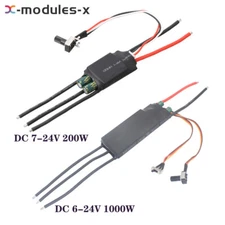 3 phase DC 6-24V 200/1000W Brushless Hall Motor Pump Driver ESC Speed Controller