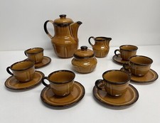 SERVIZIO DA THE TE' O CAFFE' DA 6 CERAMICA VINTAGE MADE IN POLAND MODERNARIATO