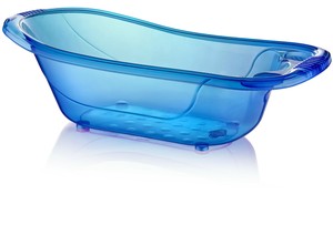 blue baby bath tub