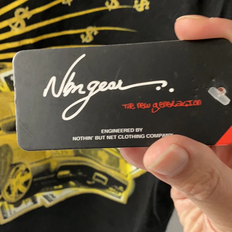 Nothing But Net Y2K Hip Hop 1990s Rap Bling T Shirt XL NBN gear NWT - Image 4 of 4