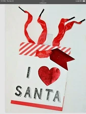 I Love Santa, Noel. Winter, Holiday, Dog, Owl, Christmas Paper Gift Bag -Pick