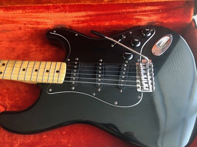 1979 BLACK Fender Stratocaster with original hard case | eBay