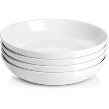 9.75" Large Pasta Bowls Ceramic Salad Bowls 50 Ounce Shallow Pasta Bowls Set ...