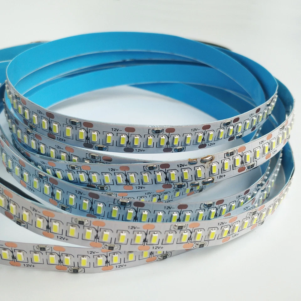12V 3014 LED Flexible Strip Light Tape 240LEDs/m High Density Smooth Indoor - Image 2 of 4