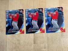 (3) RARE L@@K 2017 Red Sox ROOKIE Andrew Benintendi Bowman Platinum ROOKIE CARD