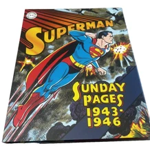 DC Super Man Sunday Pages From 1943-1946 in One Book, Superman Color Comic Book