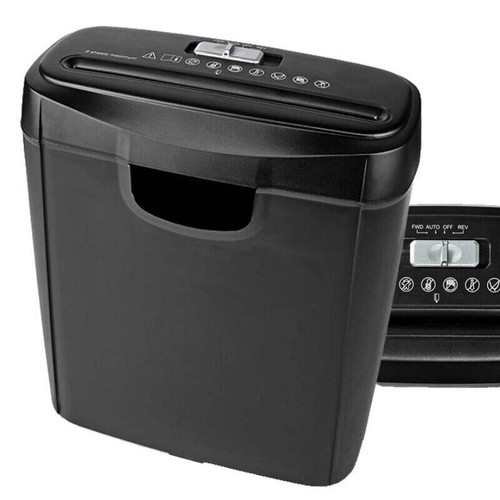 Broyeur De Papier Hama Classic S60 - 6 Feuilles A4 - Sécurité P2 - Avec Bras Télescopique Pour Corbeille