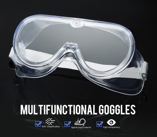 splash resistant safety goggles