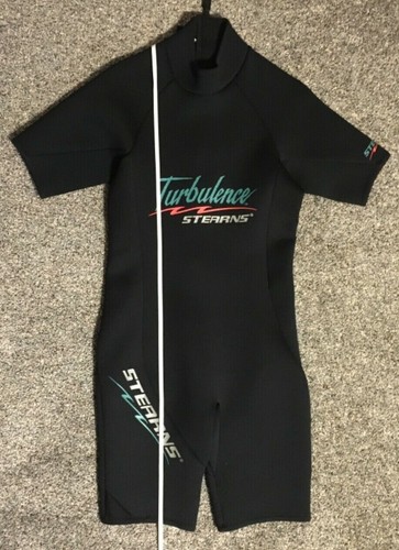 Stearns Turbulence Black Shorty Wet Suit Medium Neoprene Water Jet Ski Surf  - Picture 1 of 12