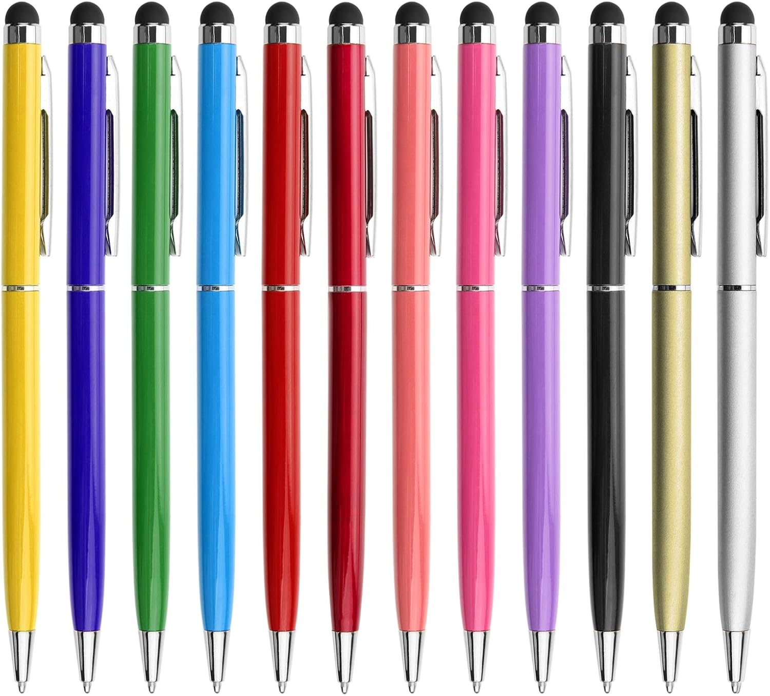 12x Universal Stylus Pens for Touch Screen Devices (iPad/iPhone/Tablets/Android)