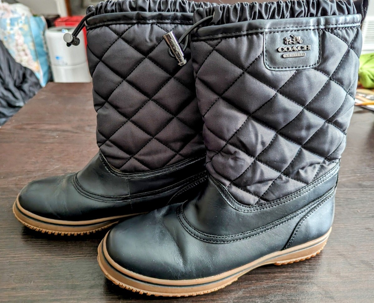 その他 K Coach Sparrow Women US 6B Black Winter Boot - Pre-Owned | eBay