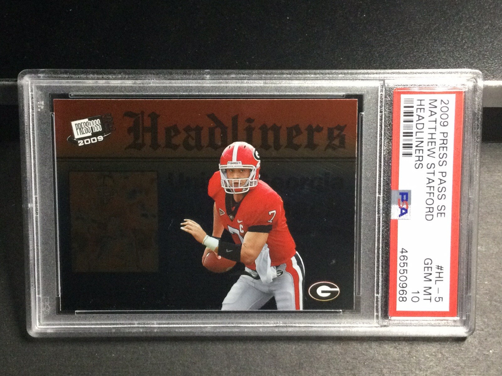 Matthew Stafford Press Pass Se Headliners #HL5 Base