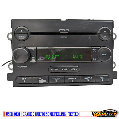 Ford 2005-2006 F-150 Pickup Am Fm Receiver With 6 Disc Cd Playe Blemish*