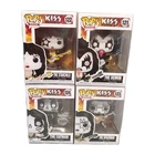 Funko POP! Rocks KISS Complete Set of 4 The Demon Starchild Spaceman Catman 121