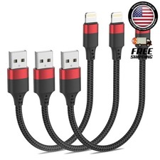 6 Inch Iphone Charger Cord, Mfi Certified Short USB to Lightning Cable for Power
