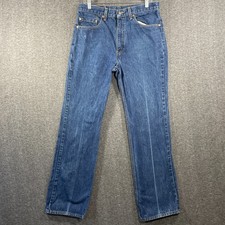 Vintage Levis Jeans Mens 34x33 Fits 32x32 517 Bootcut 90s Made in USA Denim
