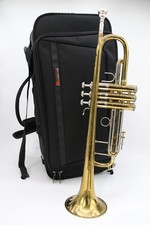 Vincent Bach Model 37 Elkhart BB Trumpet W/ Soft Case 98781 - Gold/Silver