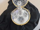 Faberge Crystal Egg Caviar Vodka Server Set Egg, Bowl, Two Glasses, Decanter — photo 9