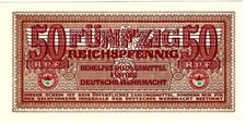 UNC 50 Reichspfennig o.D. ND(1942) Deutsche Wehrmacht DWM-5 Ro.504 P-M35