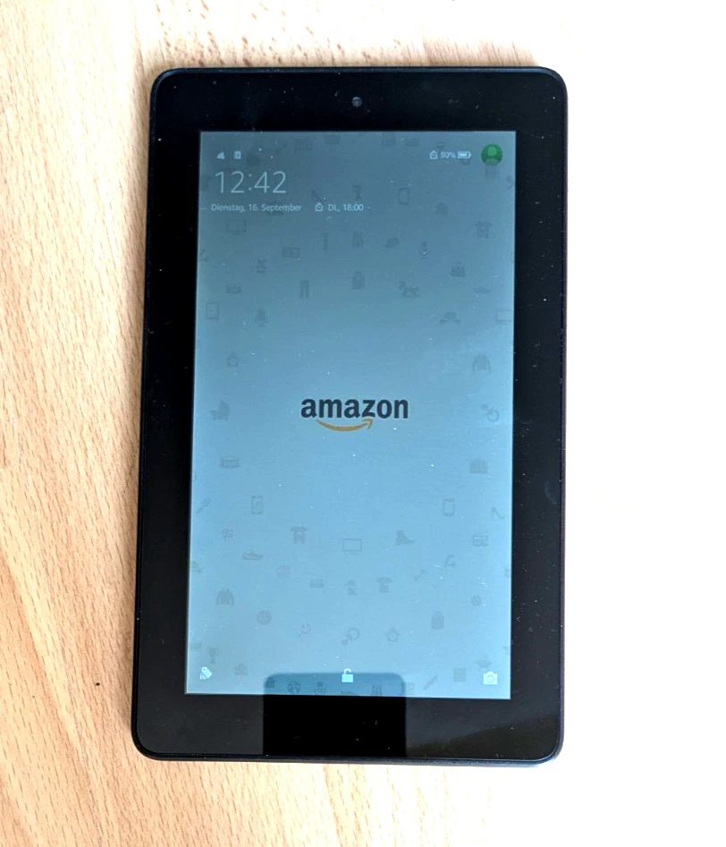 Amazon Fire-Tablet - 5. Generation, 8 GB, WLAN, 7 Zoll - Schwarz - gebraucht - Bild 2 von 4