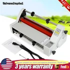 A3 Laminator Machine, V350 13inch Hot Cold Roll Laminating Machine Four Rollers