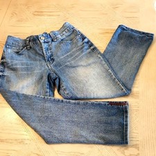 Vintage Boho Women's Distressed Light Blue Wide-Leg Flare Mom Jeans Size 6/28