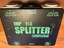 Whirlwind IMP 1X3 Line Level Splitter box 1 Direct out & 2 Iso Outs
