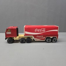 Vintage Coca-Cola Coke Tractor Trailer Semi Truck 1987 Remco Toy w/ Bottles