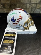 Brian Hartline Signed University of South Florida Bulls Mini Helmet. USF. JSA