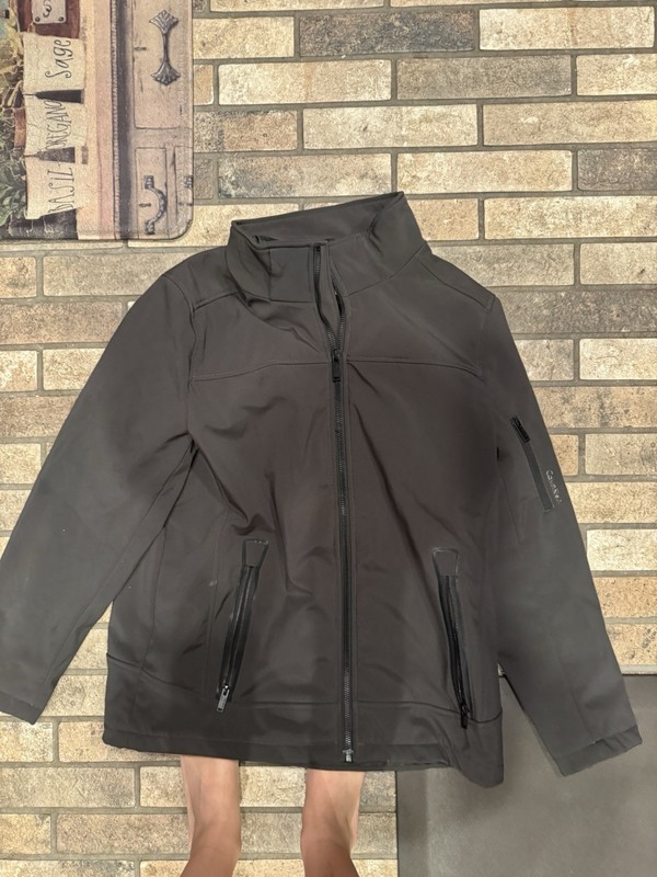 calvin klein mens double layer winter coat medium