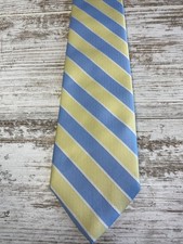 The Children  s Place Boys Tie Blue Yellow Stripe Preppy Easter Wedding 47x3