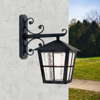 Wand Leuchte Schwarz Aluminium IP43 Rustikal Idyllisch AußEn Laterne HaustüR Hof