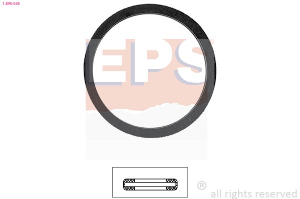 1X EPS 1.890.565 Dichtung Thermostat FüR CitroëN Peugeot-image