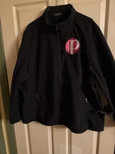 EUC Women’s Black Perfectly Posh Consultant Embroidered Jacket XXL Or 2X Plus