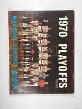 VINTAGE - 1970 NBA Playoffs Program - New York Knicks vs Baltimore Bullets - MSG