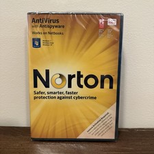 Norton Antivirus 2010 Antispyware Disc Windows 7 Windows Vista Windows XP Sealed