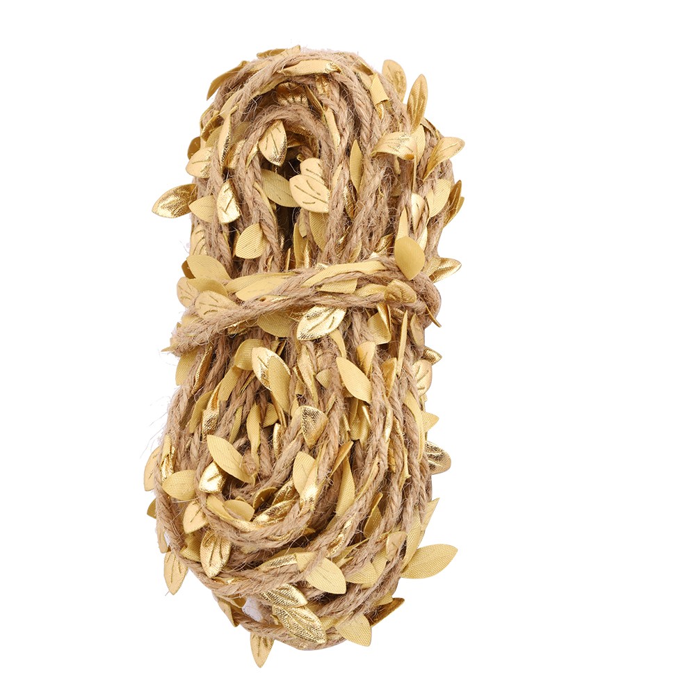 10m Artificial Leaf Rope Vine DIY Weaving Hemp For Home Craft Easy To Use
