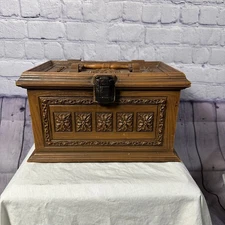 Vintage Max Klein Sewing Box Faux Wood SC 1280 - ,