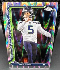 2025 Topps Chrome Jason Myers #280 RayWave Refractor Seahawks