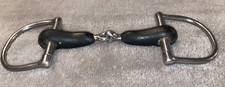 5'' BLACK RUBBER SNAFFLE ENGLISH DEE BIT