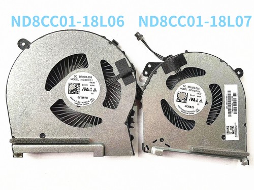 1pair CPU & GPU Cooling Fan For HP 15-DH TPN-C143 ND8CC01-18L06 ND8CC01-18L07