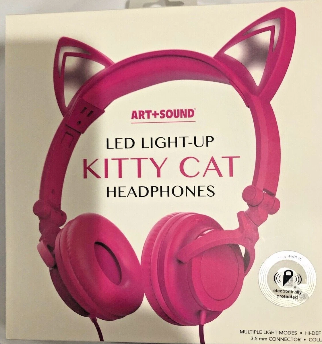 ART SOUND LED Light Up Kitty Cat Headphones