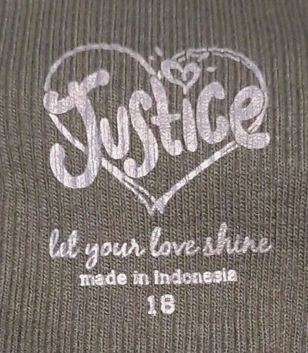 Blingy Justice Layered Top - Girl's Sz 18 - Women's Sz S Criss cross back - Picture 5 of 8