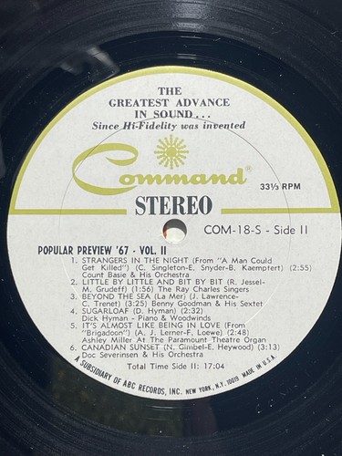 Verschiedene beliebte Preview '67 Vol.2 Command COM-18 SD Stereo - Bild 4 von 4