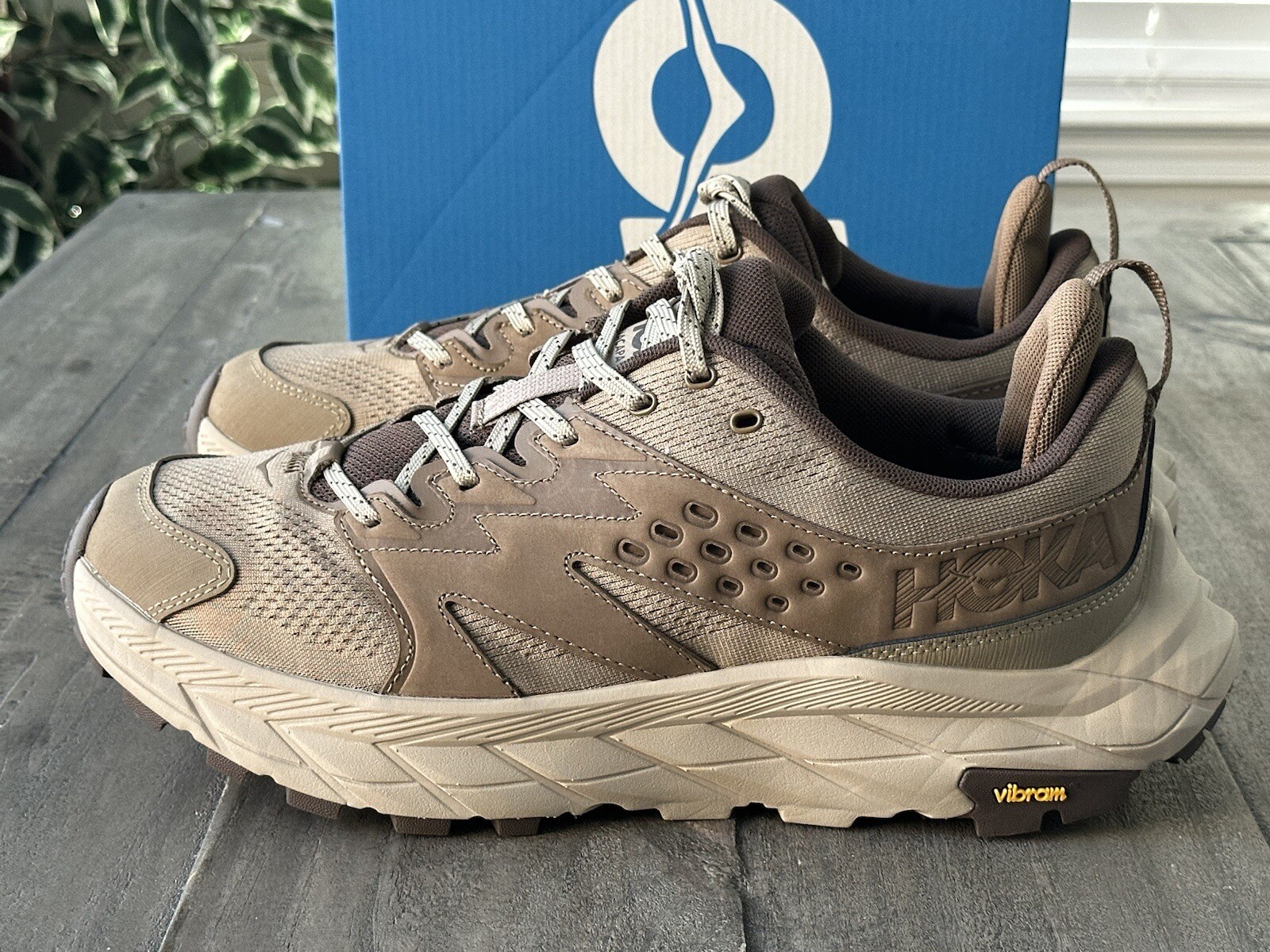 Hoka Men’s US 10.5D Anacapa Breeze Low Dune Oxford Tan Shoes, Style 1127920/DOTN image 7