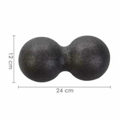 8cm &12cm Faszien Ball Black Rolle Massagedoppelball Reha Duo Ball Selbstmassage