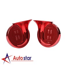 Car Horn Auto Horn 12V Universal Horn Waterproof High Low Tone 120DB Fit Electri