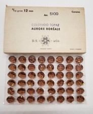 Factory Pack Swarovski Crystal Colorado Topaz AB 12mm Lentil 5100 Beads; 48pc