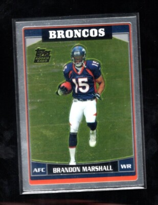 2010 TOPPS CHROME BRANDON MARSHALL #385 ANNIVERSARY ROOKIE REPRINT