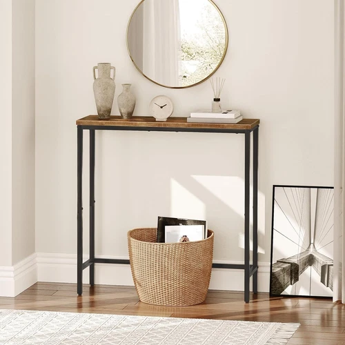 HOOBRO Konsolentisch Beistelltische mit Ablage Sofatisch Flurtisch Sideboard - Bild 5 von 43